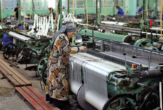 La producción de la tela de seda