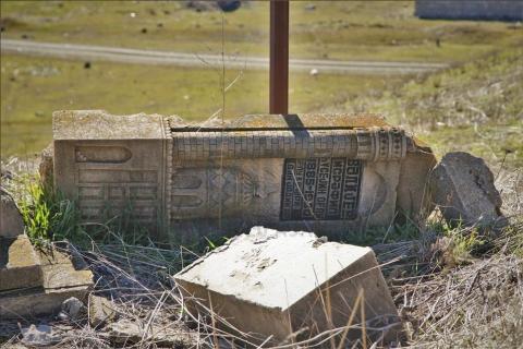 Desecrated Azerbaijani graves in Armenian-occupied territories
