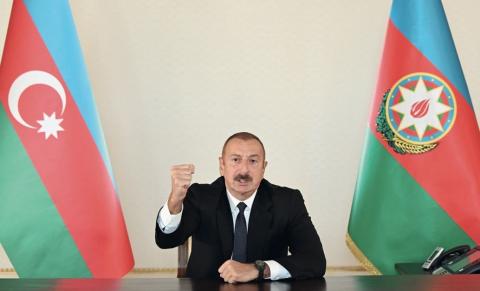 At crucial moments of the 44-day war, the President addressed the people