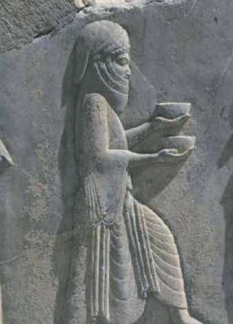 Ein Mag im Flachrelief in Persepolis. Achämenidenzeit.