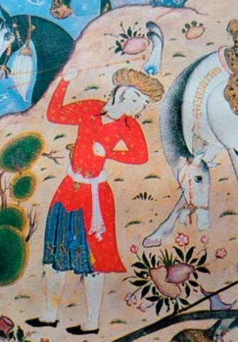 “Chepken” (left) and “chukha” on 16th century Tabriz miniatures